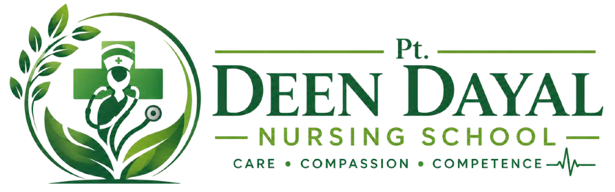Pt. Deen Dayal Nursing School Logo